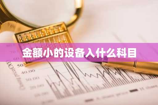 金额小的设备入什么科目