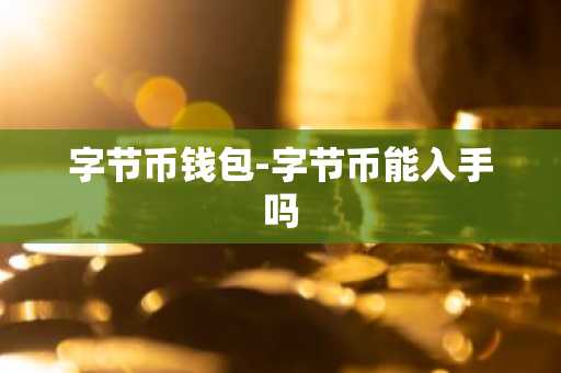 字节币钱包-字节币能入手吗