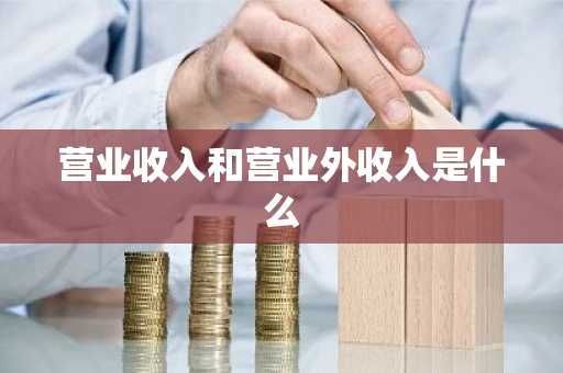 营业收入和营业外收入是什么
