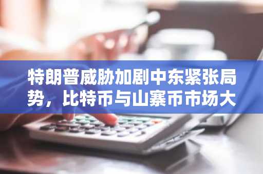特朗普威胁加剧中东紧张局势，比特币与山寨币市场大幅下挫