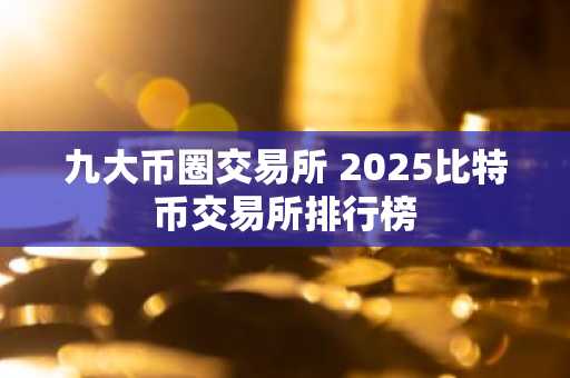 九大币圈交易所 2025比特币交易所排行榜