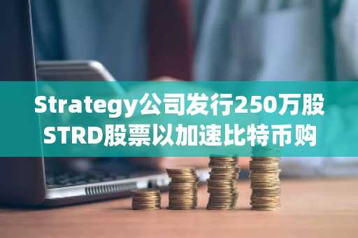 Strategy公司发行250万股STRD股票以加速比特币购买计划