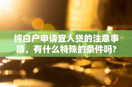 纯白户申请宜人贷的注意事项，有什么特殊的条件吗?