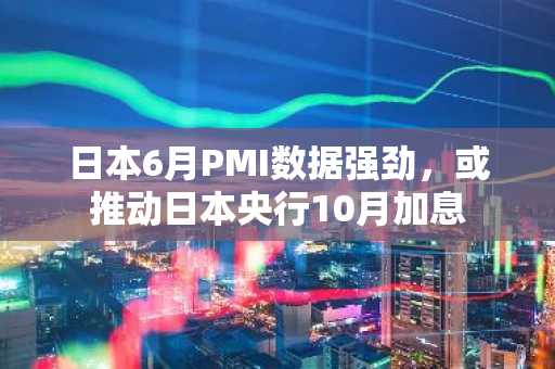 日本6月PMI数据强劲，或推动日本央行10月加息