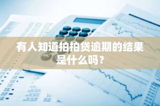 有人知道拍拍贷逾期的结果是什么吗？