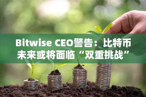 Bitwise CEO警告：比特币未来或将面临“双重挑战”