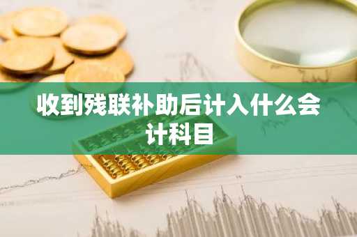 收到残联补助后计入什么会计科目