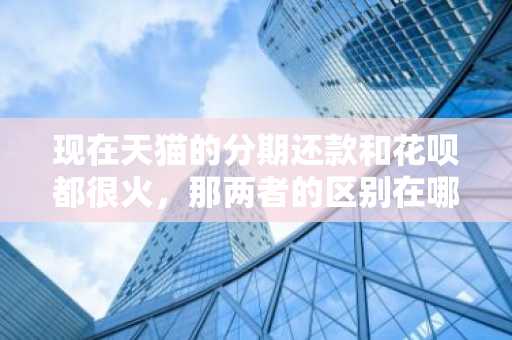 现在天猫的分期还款和花呗都很火，那两者的区别在哪？有人知道吗？求告知。
