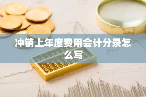 冲销上年度费用会计分录怎么写