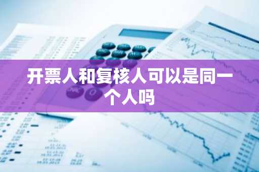 开票人和复核人可以是同一个人吗