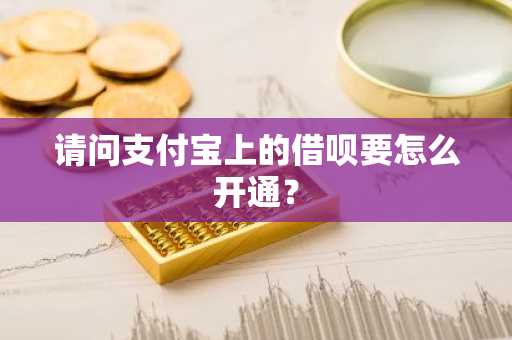 请问支付宝上的借呗要怎么开通？