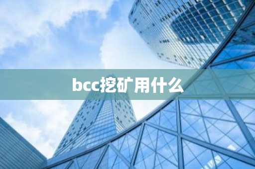 bcc挖矿用什么
