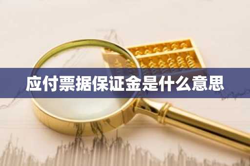 应付票据保证金是什么意思