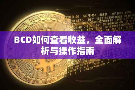BCD如何查看收益，全面解析与操作指南