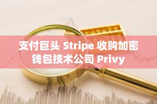 支付巨头 Stripe 收购加密钱包技术公司 Privy