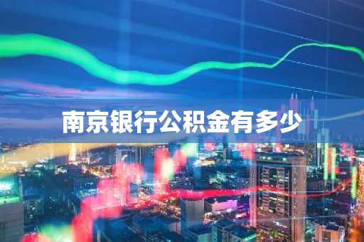 南京银行公积金有多少