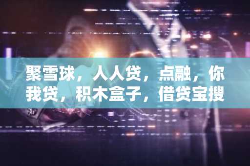 聚雪球，人人贷，点融，你我贷，积木盒子，借贷宝搜属于一种类型的APP吗？