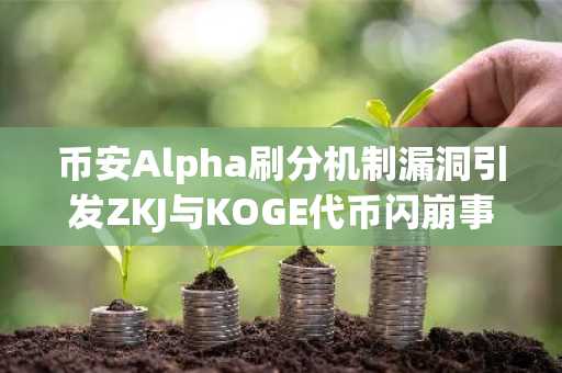 币安Alpha刷分机制漏洞引发ZKJ与KOGE代币闪崩事件深度解析
