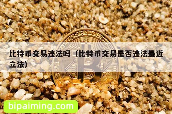 比特币交易违法吗（比特币交易是否违法最近立法）