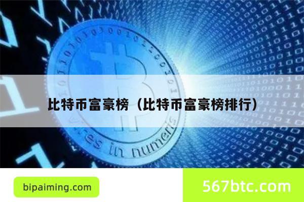 比特币富豪榜（比特币富豪榜排行）