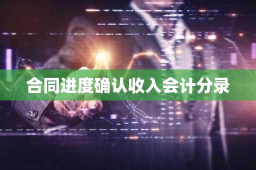 合同进度确认收入会计分录