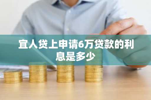 宜人贷上申请6万贷款的利息是多少