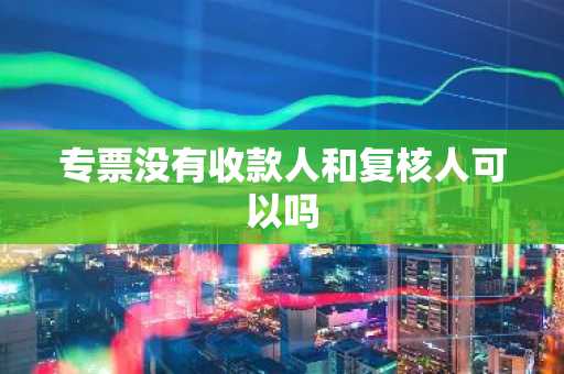 专票没有收款人和复核人可以吗