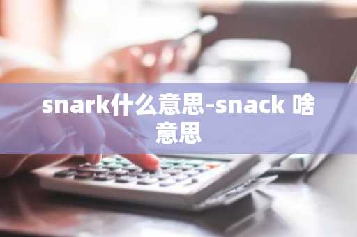 snark什么意思-snack 啥意思