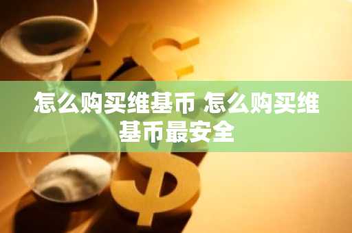怎么购买维基币 怎么购买维基币最安全