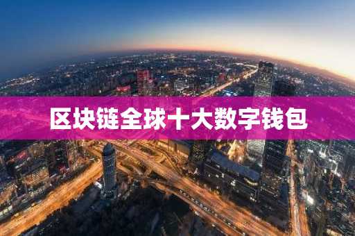 区块链全球十大数字钱包