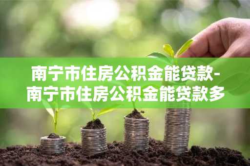 南宁市住房公积金能贷款-南宁市住房公积金能贷款多少