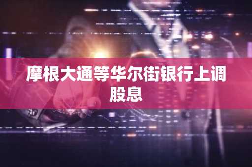 摩根大通等华尔街银行上调股息