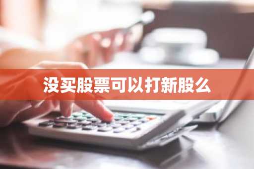 没买股票可以打新股么