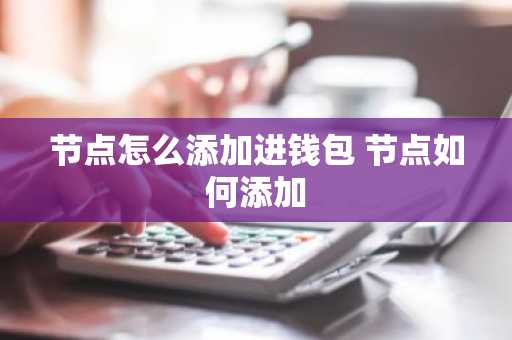 节点怎么添加进钱包 节点如何添加