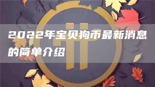 2022年宝贝狗币最新消息的简单介绍