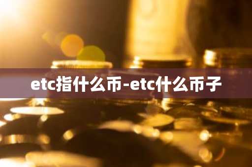etc指什么币-etc什么币子