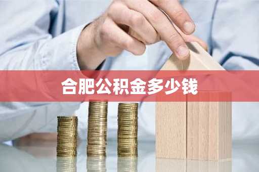 合肥公积金多少钱