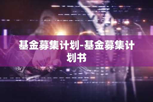 基金募集计划-基金募集计划书