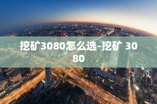挖矿3080怎么选-挖矿 3080