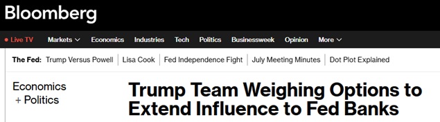突发重磅！彭博独家爆料:特朗普拟在影响美联储政策方面又迈出非同寻常一步