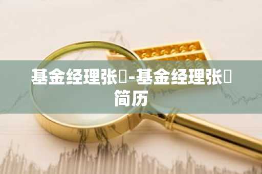 基金经理张弢-基金经理张弢简历
