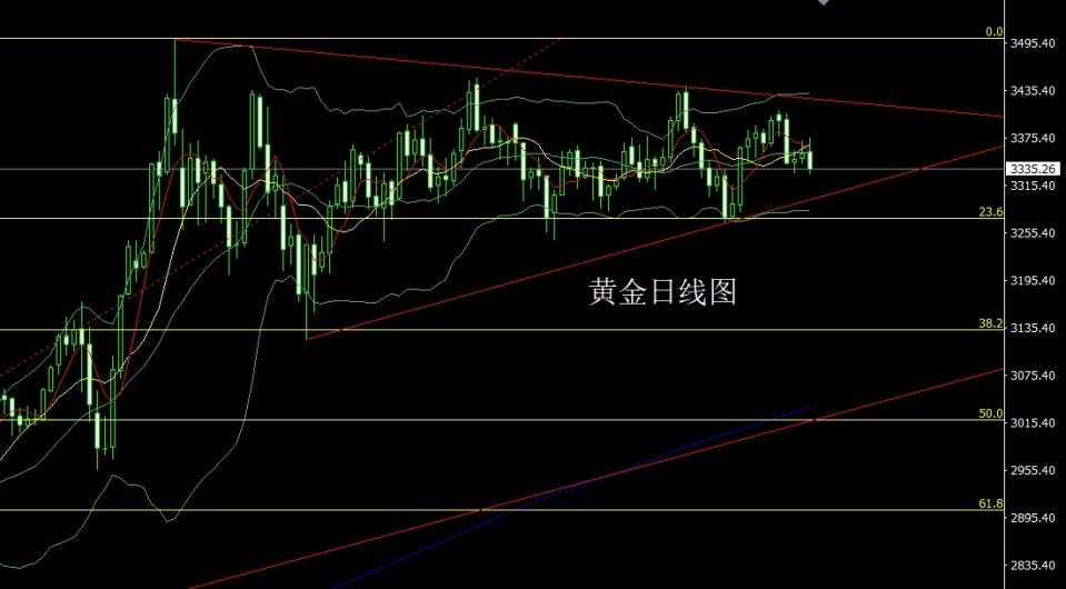 董镇元：冲高回落中阴线 金银短空后低多