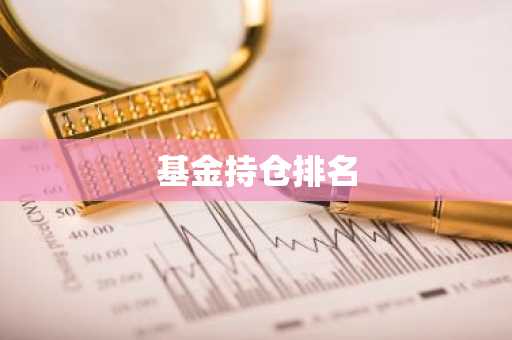 基金持仓排名