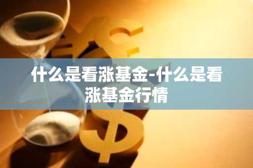 什么是看涨基金-什么是看涨基金行情