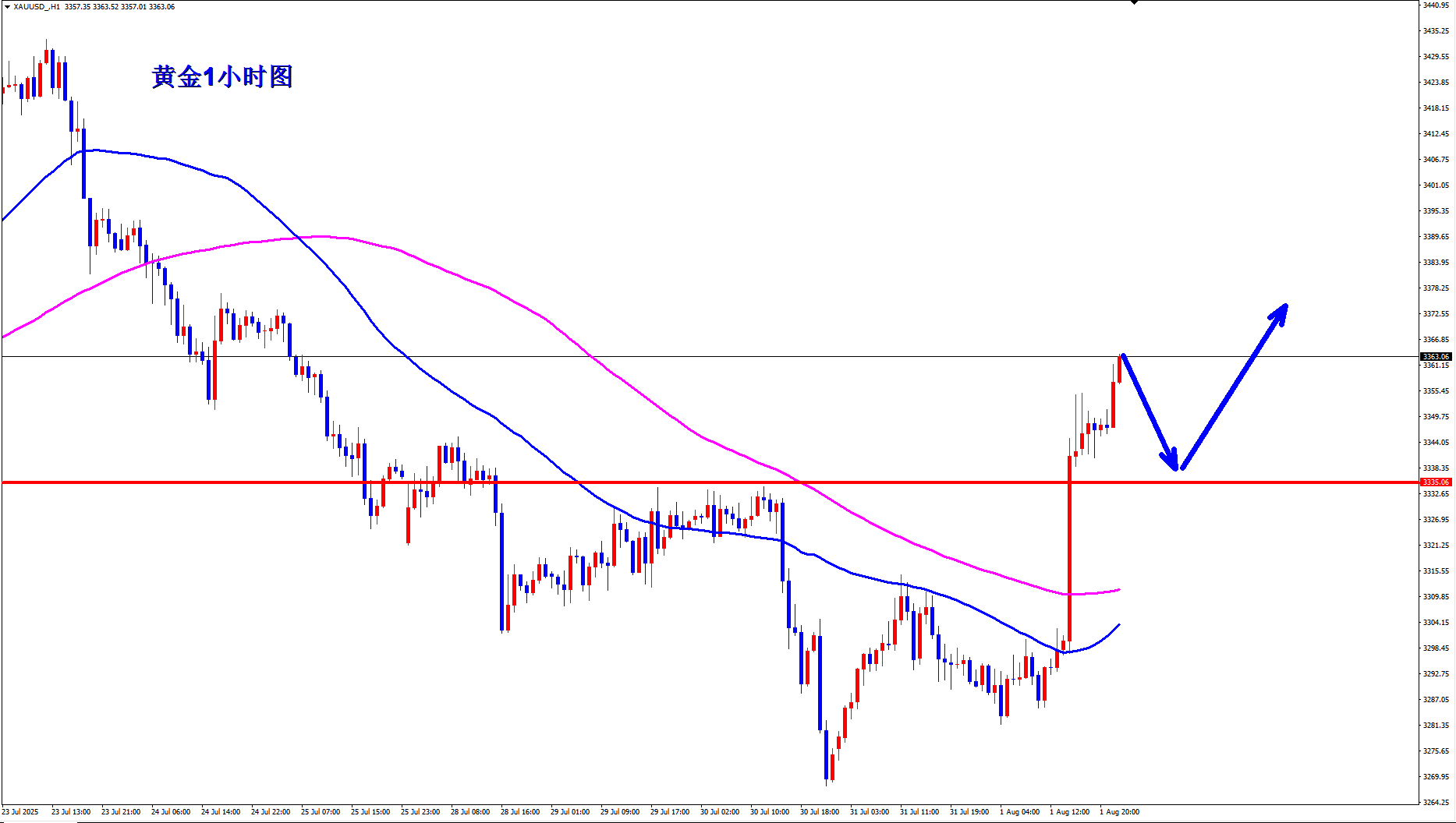 王杨：非农黄金突破站稳，下周回落先做多！