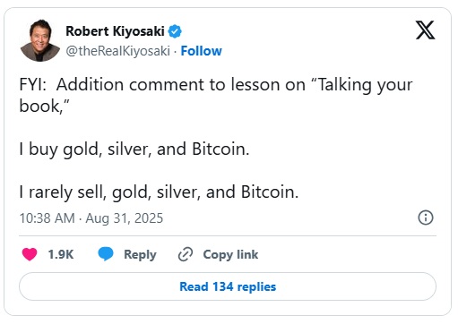 不止黄金！《富爸爸，穷爸爸》作者清崎列出三种他很少出售的资产