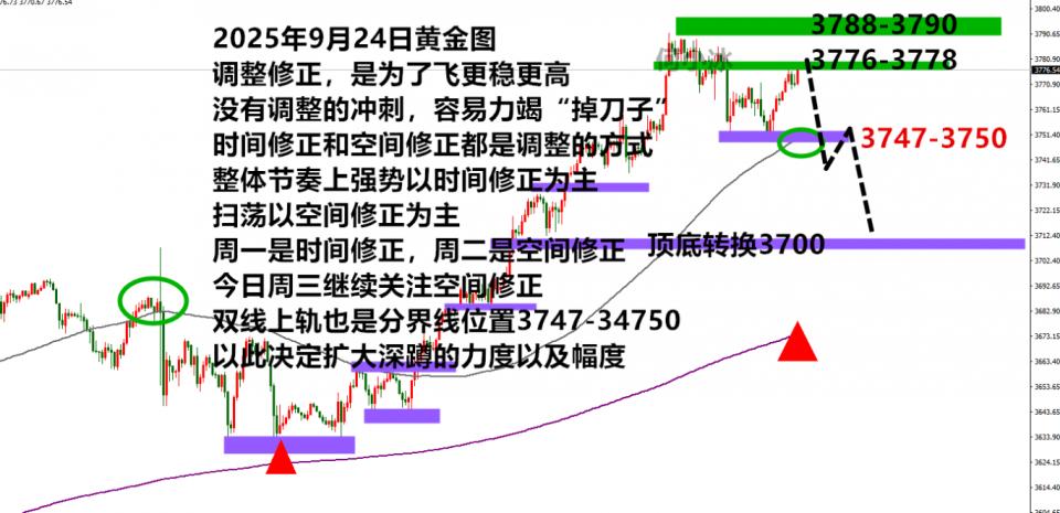 何小冰：金价新高3791是调整的高点？3748说了算