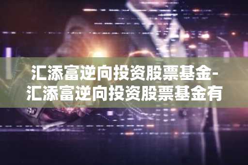 汇添富逆向投资股票基金-汇添富逆向投资股票基金有哪些