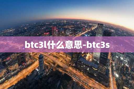 btc3l什么意思-btc3s