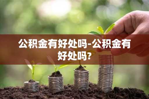 公积金有好处吗-公积金有好处吗?
